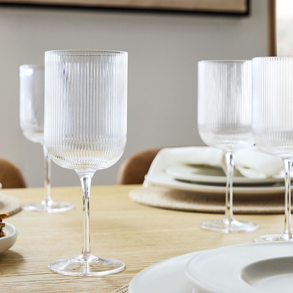 Fluted Wine Glass West Elm Australia